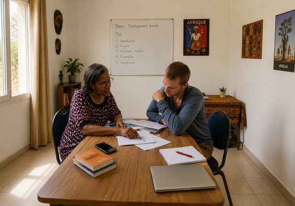 Individual language class at Centre Baobab International